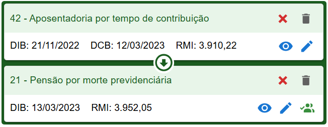 enefício derivado