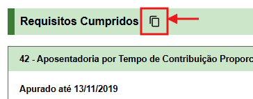 Botões exportar beneficios
